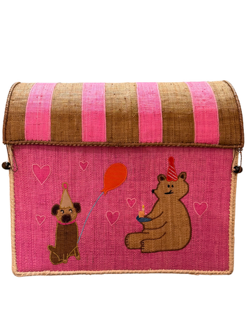 Raffia Storage House - Multicolor - Party Theme - Large