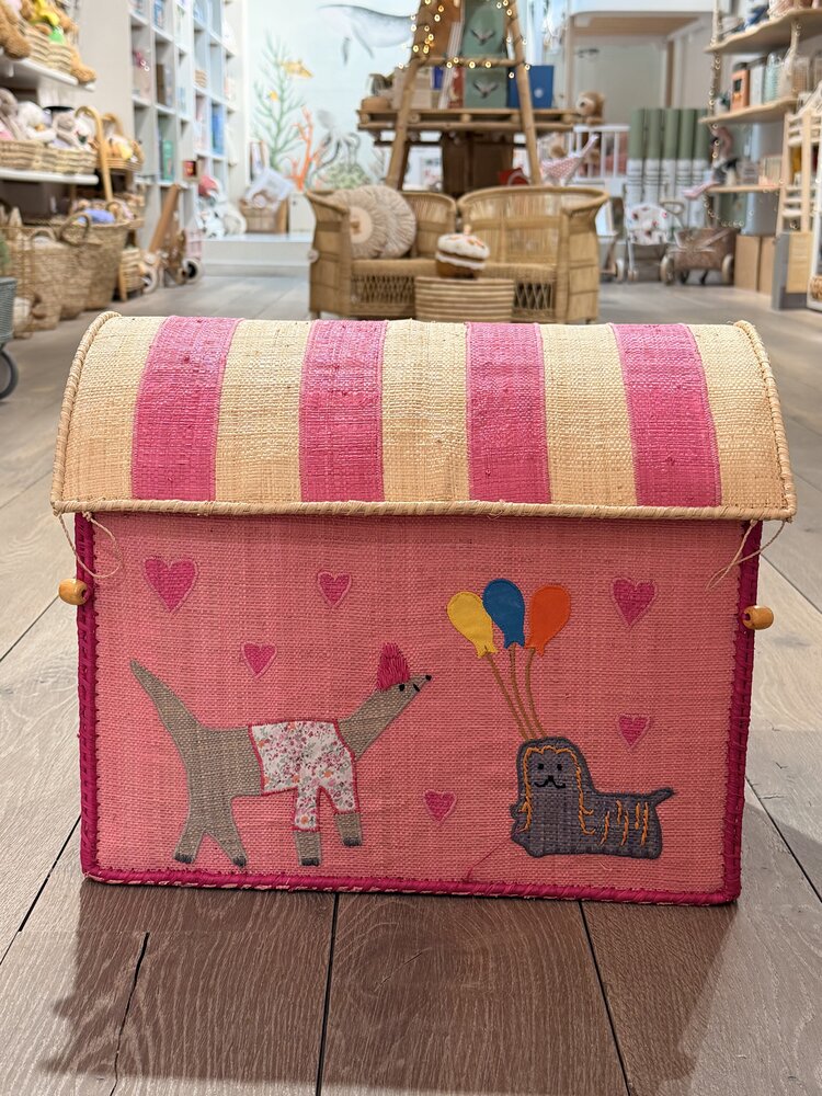 Raffia Storage House - Multicolor - Party Theme - Medium