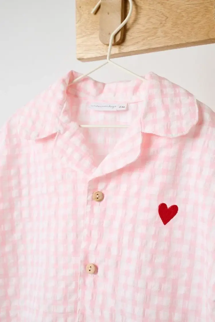 Undermonkeys Pyjama Set - Pink Vichy