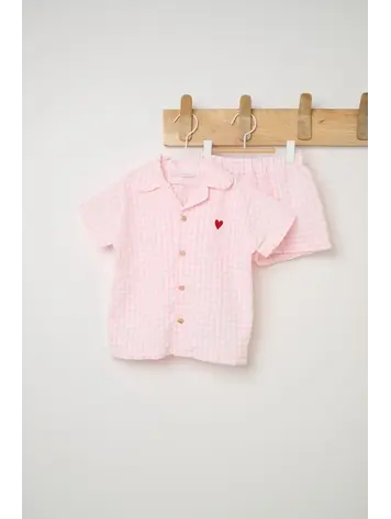 Undermonkeys PJ Set - Pink Vichy