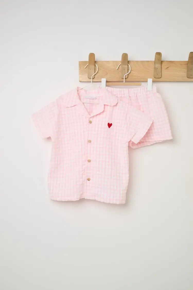 Undermonkeys PJ Set - Pink Vichy