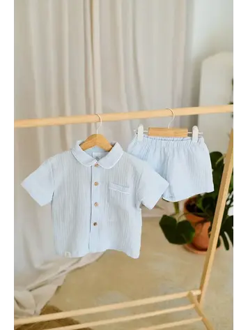 Undermonkeys Pyjama Set - Light Blue
