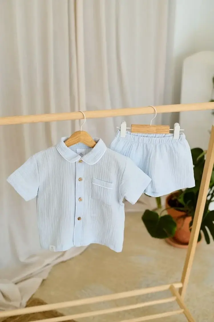 Undermonkeys Pyjama Set - Light Blue