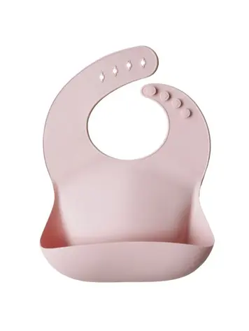 Mushie Silicone bib - blush