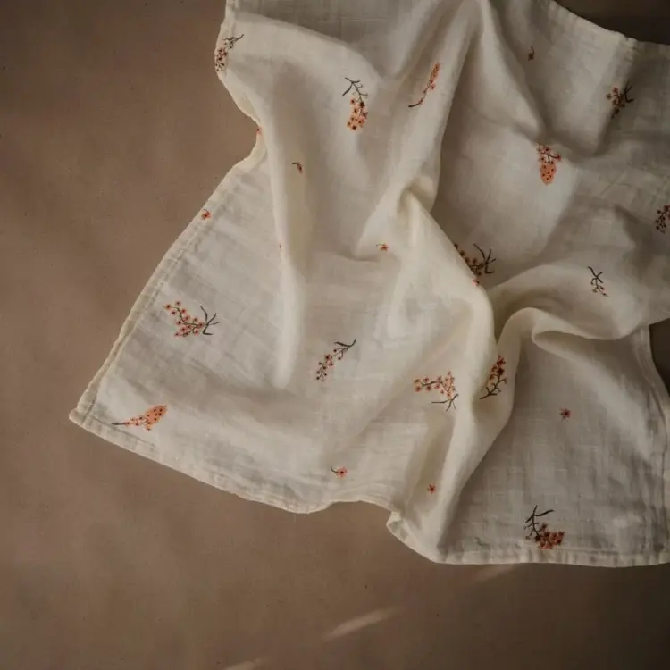 Mushie Muslin Cloth 3 Pack - Flowers