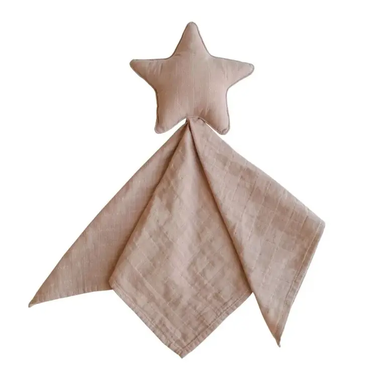 Mushie Lovey Blanket - Star Natural