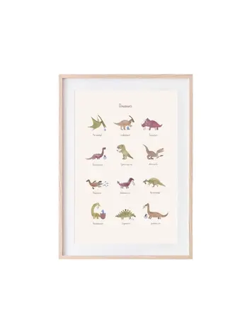 Mushie Poster Dinosaurs - Medium