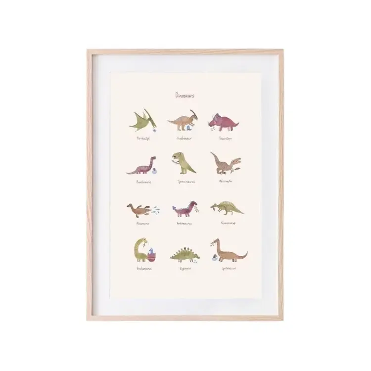 Mushie Poster Dinosaurs - Medium