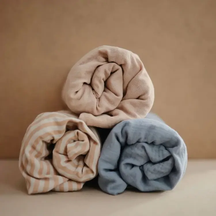 Mushie Changing Pad Cover - Pale Taupe