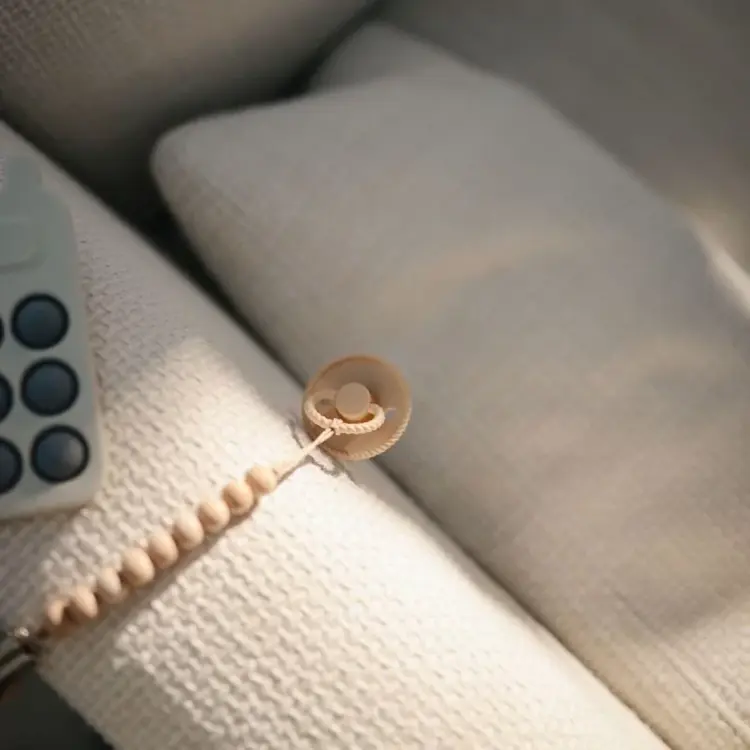 Rope Fopspeen 2-pack - Cream/croissant