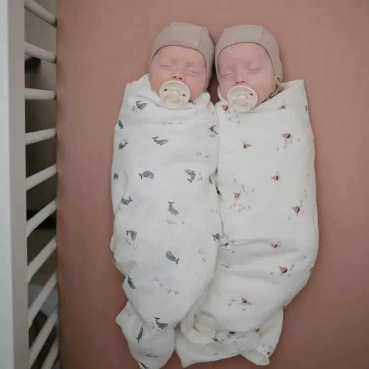 Rope Fopspeen 2-pack - Cream/croissant