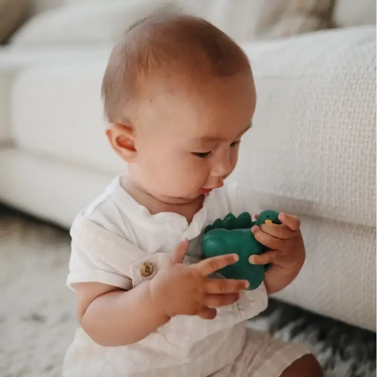 Mushie Bathtoy Peacock - Green