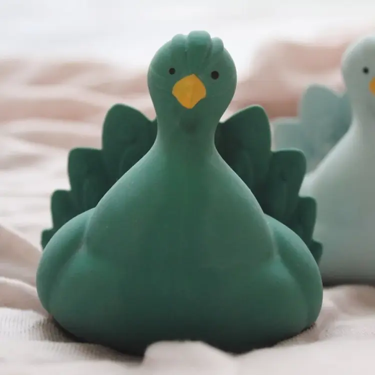 Mushie Badspeeltje Peacock - Green