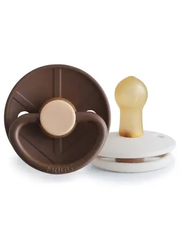 Little Viking Fopspeen - 2p - Cocoa / Cream