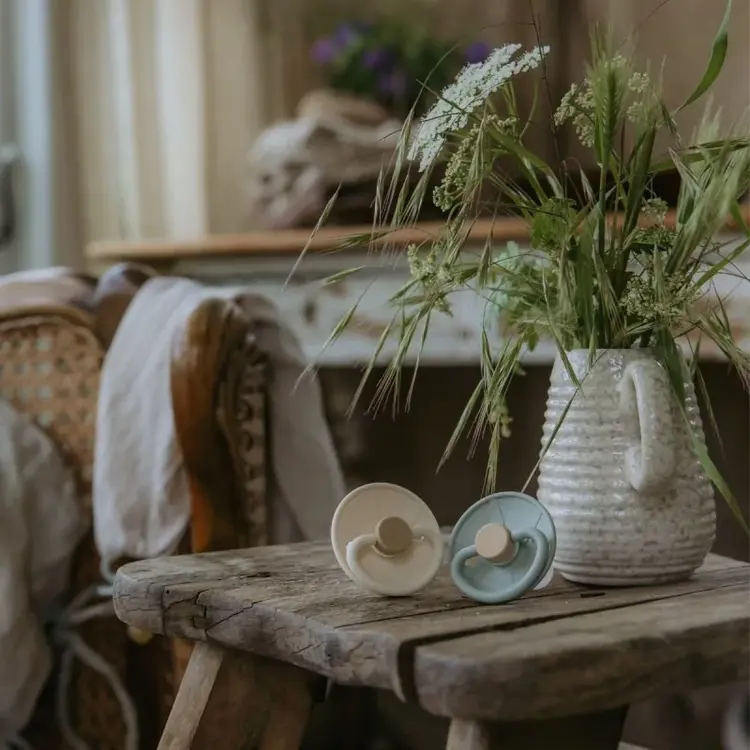 Little Viking Fopspeen - 2p - Sage / Cream