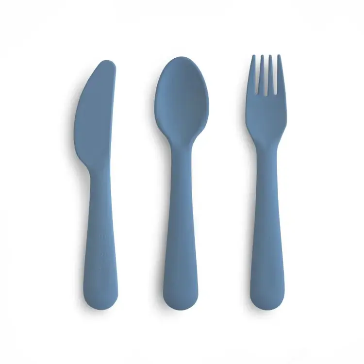 Mushie Cutlery Set - Twilight Blue