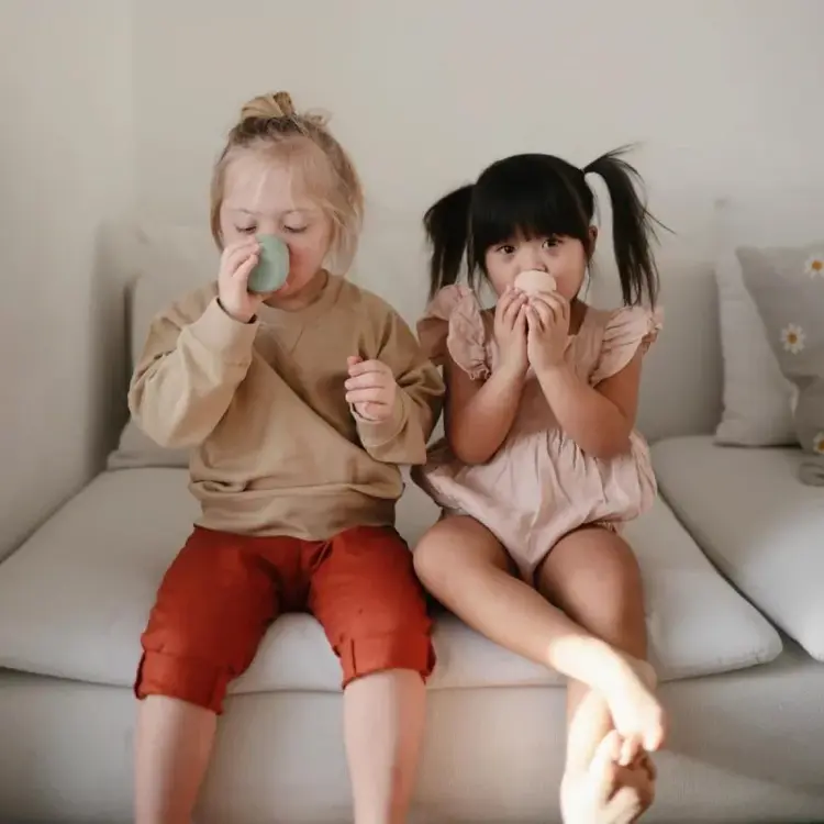 Mushie Starter Cup - Cambridge Blue