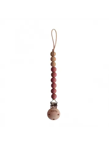 Mushie Speenketting Eva - Redwood