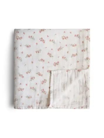 Mushie Muslin Doek - Pink Flower