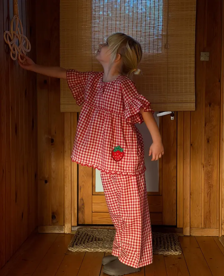 Sissel Edelbo Saxo Mini Pants - Red Checks