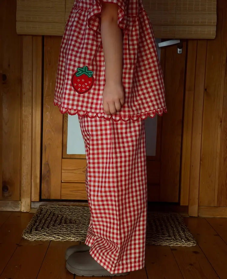 Sissel Edelbo Saxo Mini Pants - Red Checks