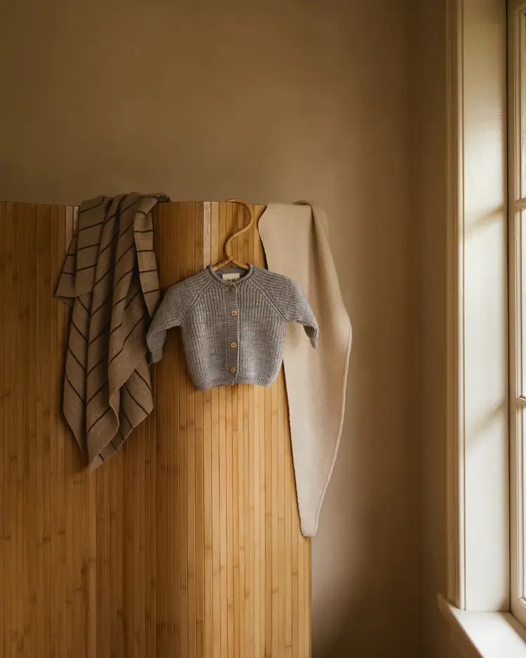 Hvid Blanket Harry - Sand/Mocha