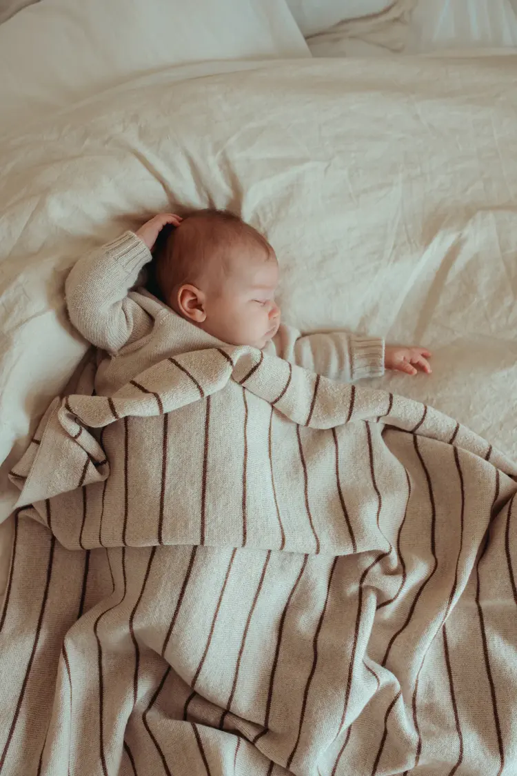 Hvid Dekentje Harry - Cream/Mocha