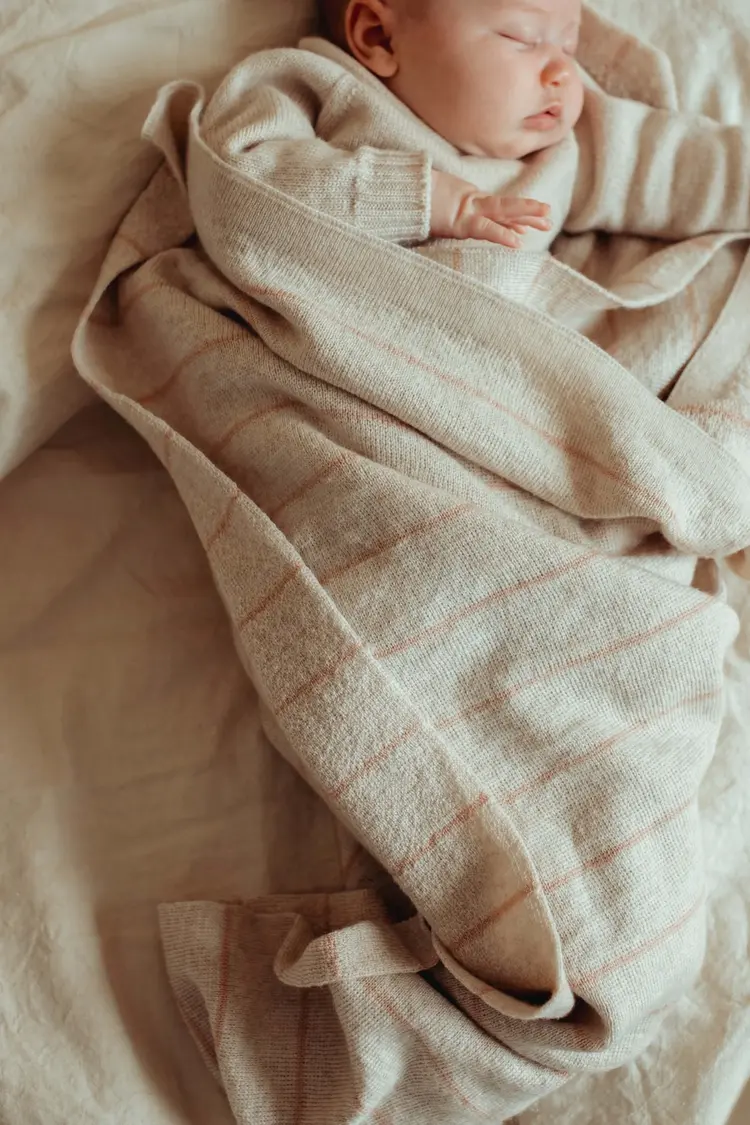 Hvid Dekentje Harry - Cream/Apricot