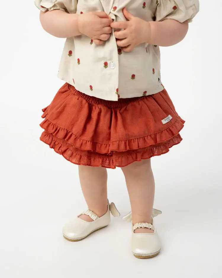 Donsje Amsterdam Vaibi Linen Bloomers - Rosewood