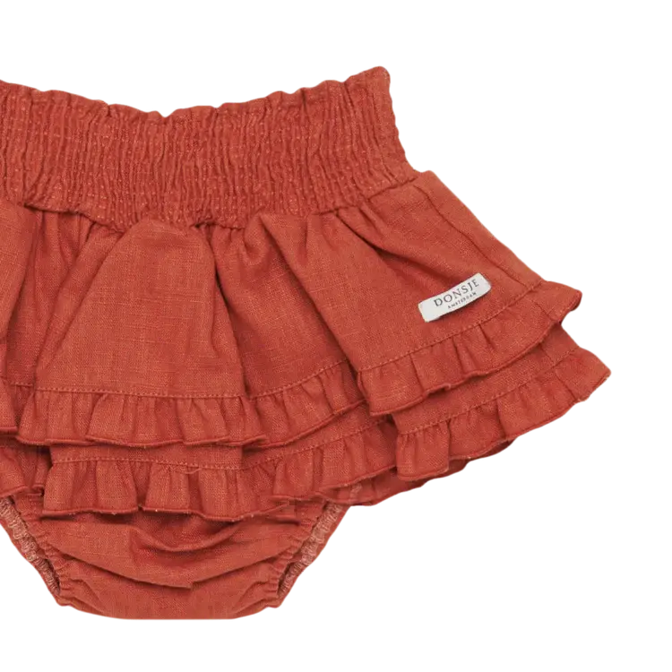 Donsje Amsterdam Vaibi Linen Bloomers - Rosewood