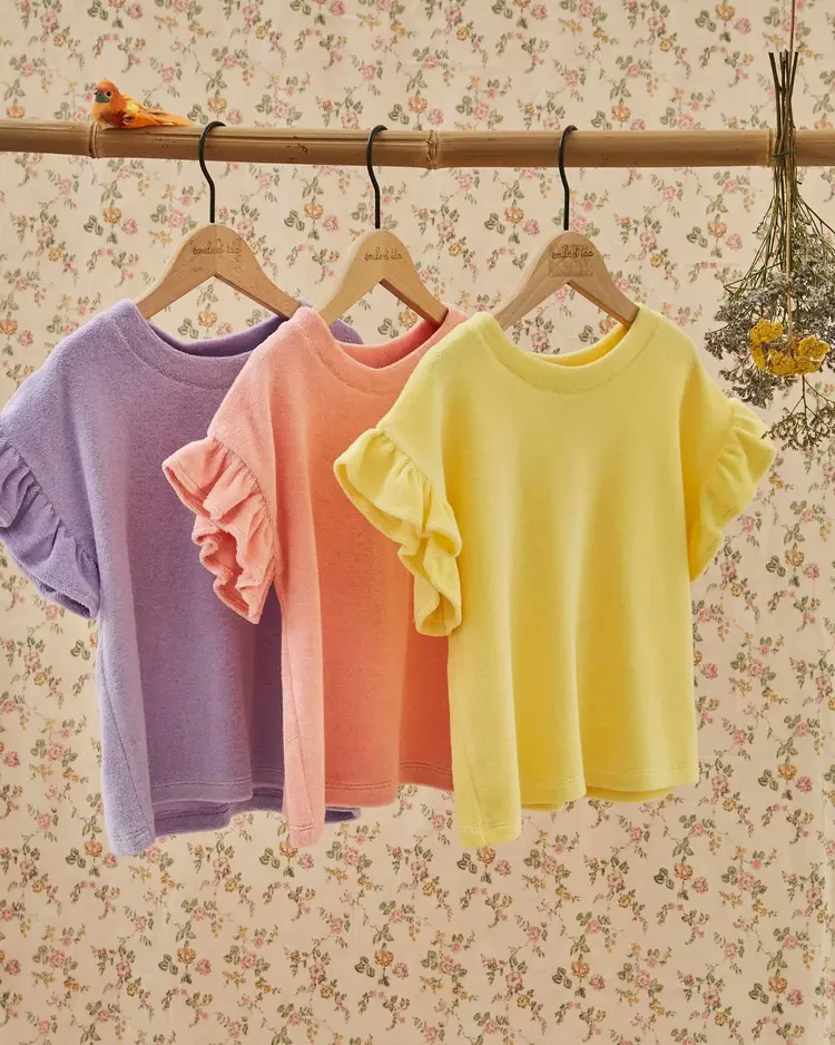 Emile et ida T-shirt Eponge - Mimosa