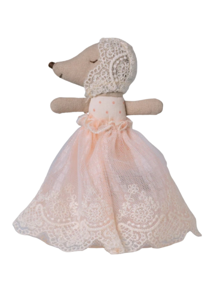 Maileg Baby Mouse In Gown - Powder
