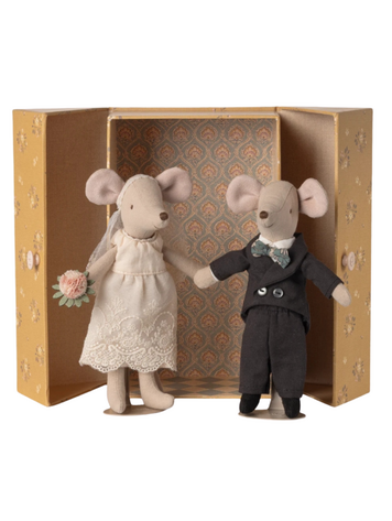 Maileg Wedding Mice Couple In Box, Mum and Dad