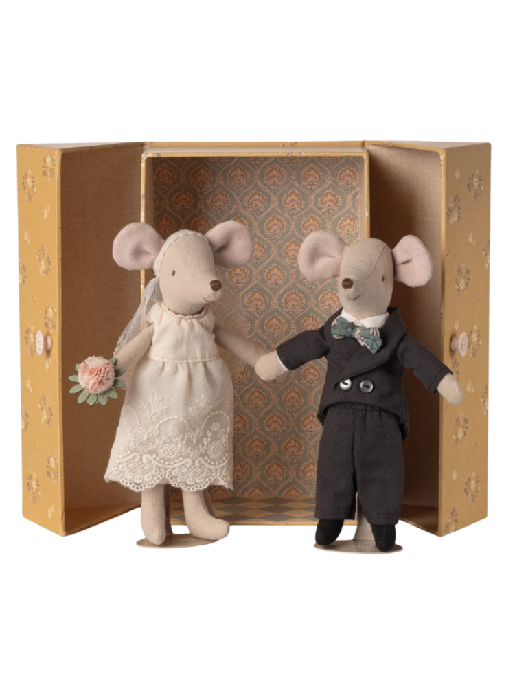 Maileg Wedding Mice Couple In Box, Mum and Dad