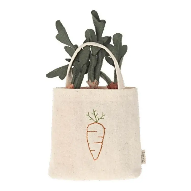 Maileg Carrots In Shopping Bag