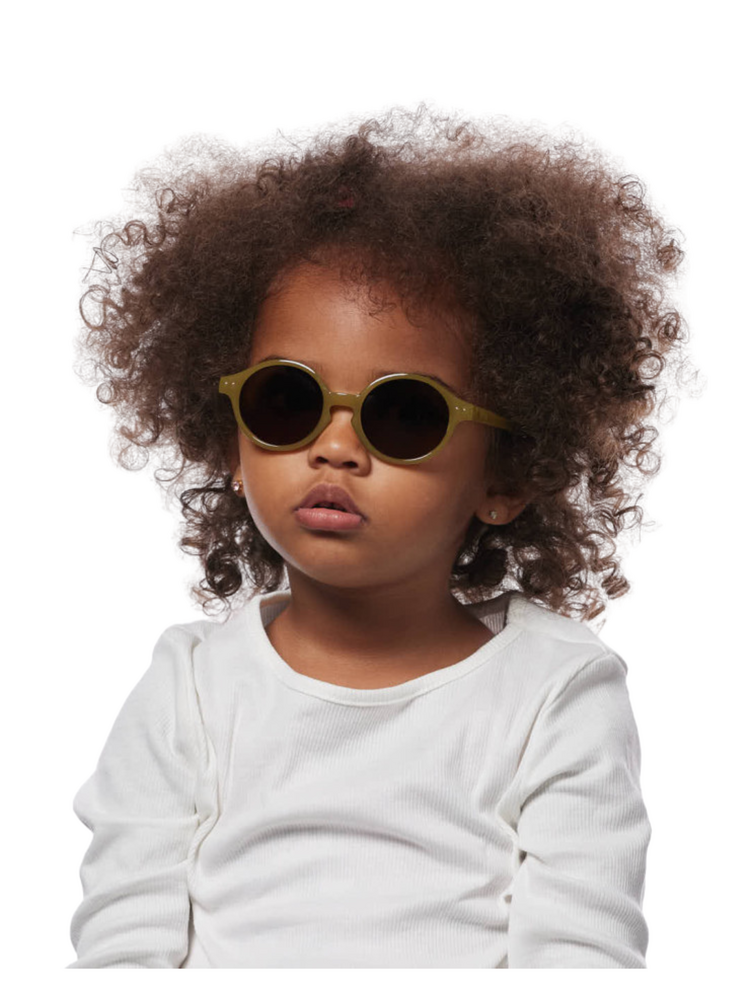 Izipizi #D Glossy Zonnebril - Khaki (0-3jaar)
