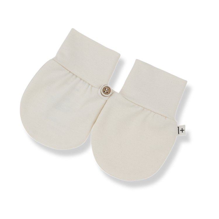 1+ in the family Zia Mittens - Ecru