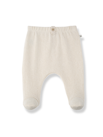 1+ in the family Saignon Leggings w/Feet - Ecru