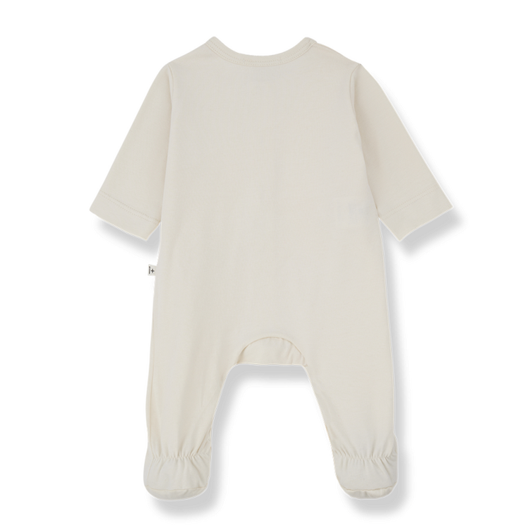 1+ in the family Rennes Jumsuit w/ Feet - Ecru