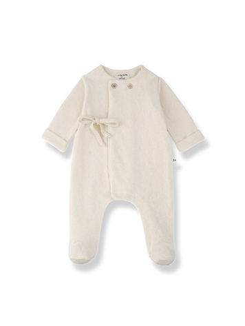 1+ in the family Havre Jumpsuit w/Feet - Ecru