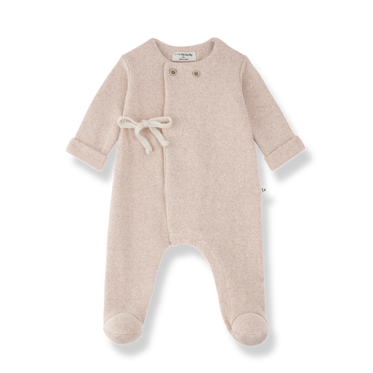1+ in the family Havre Jumpsuit w/Feet - Nude
