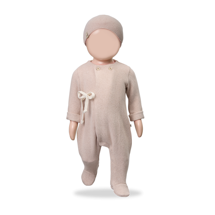 1+ in the family Havre Jumpsuit w/Feet - Nude