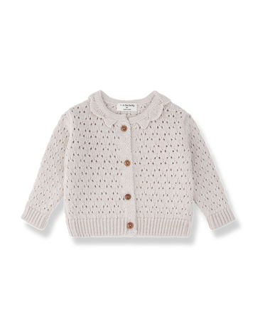 1+ in the family Nimes Girly Cardigan - Rice