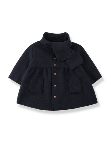 1+ in the family Gorizia Girly Coat w/Scarf - Blue