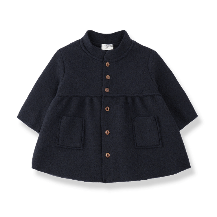1+ in the family Gorizia Girly Coat w/Scarf - Blue