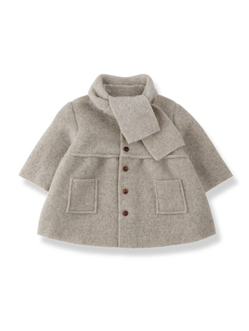 1+ in the family Gorizia Girly Coat w/Scarf - Beige