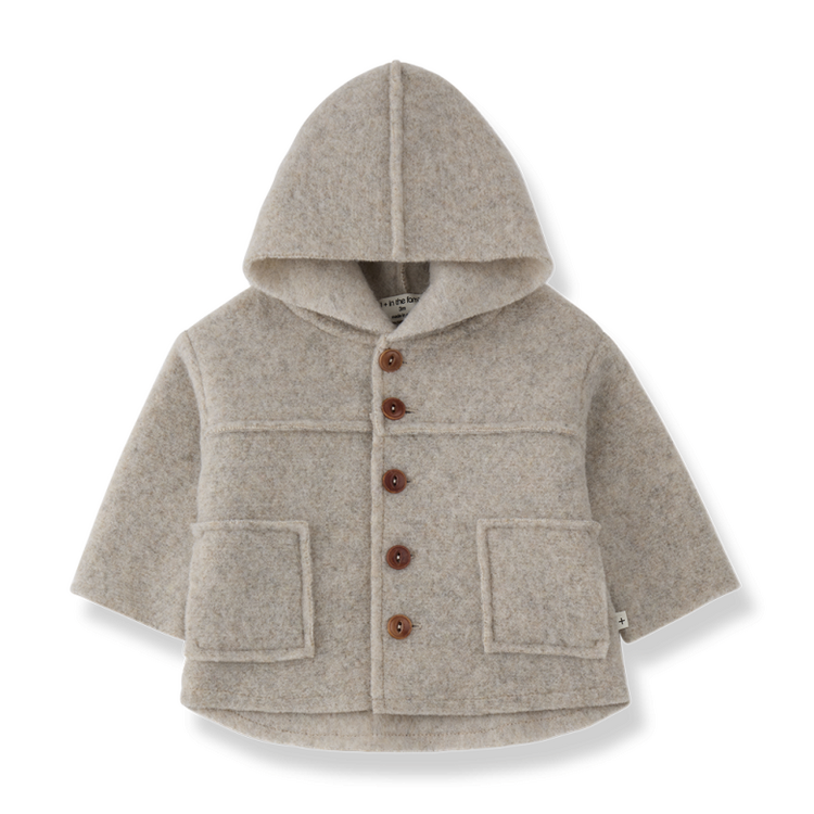 1+ in the family Calabria Hooded Jacket - Beige