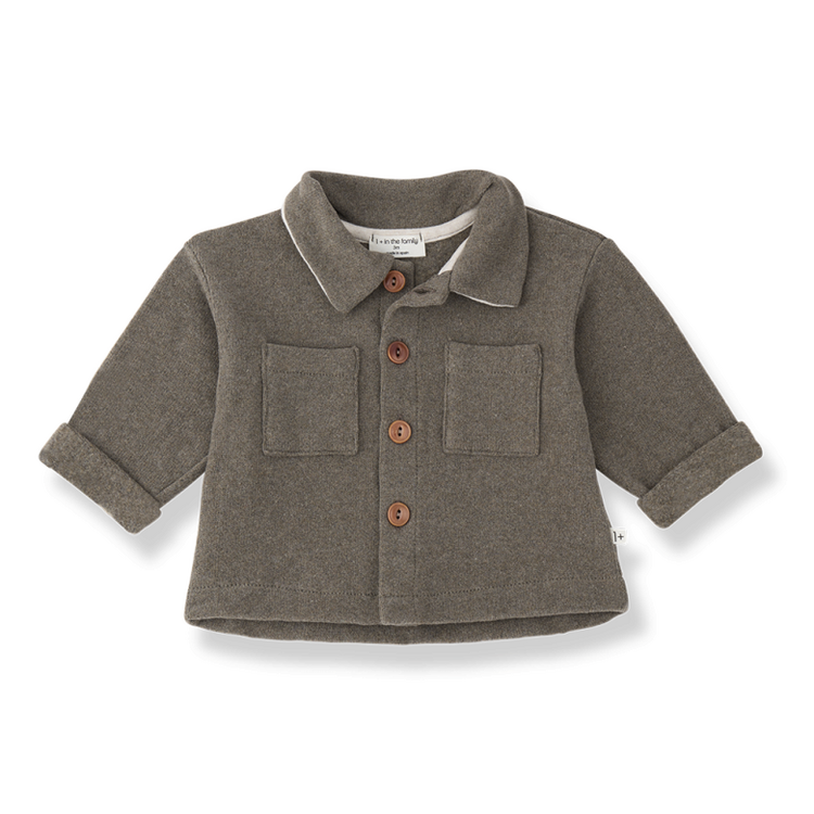 1+ in the family Trento Overshirt - Dark Taupe