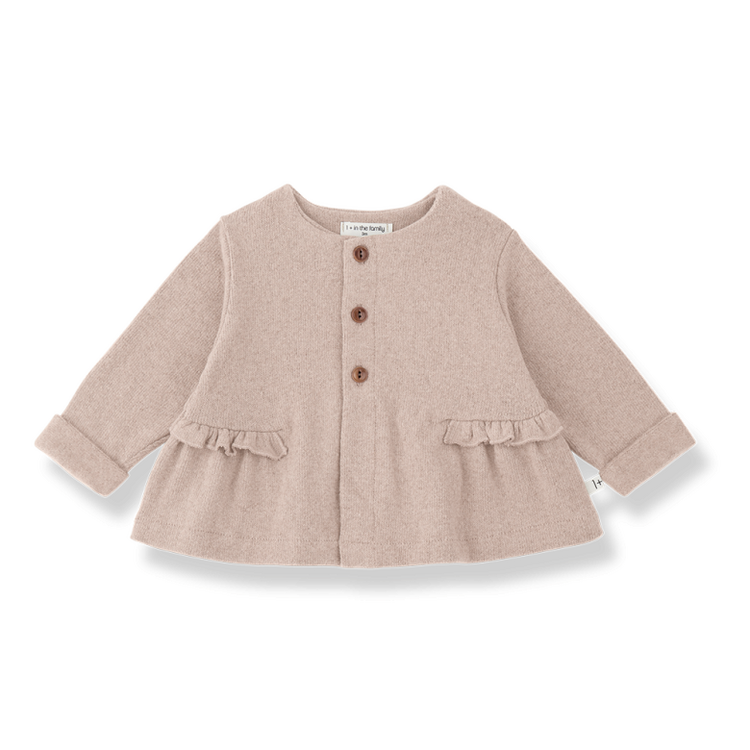 1+ in the family Cortina Girly Cardigan - Nude