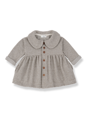 1+ in the family Salerno Collar Dress - Dark Taupe